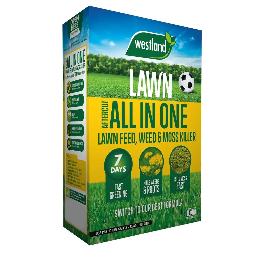 Westland Aftercut All In One Lawn Feed, Weed & Moss Killer 350m2