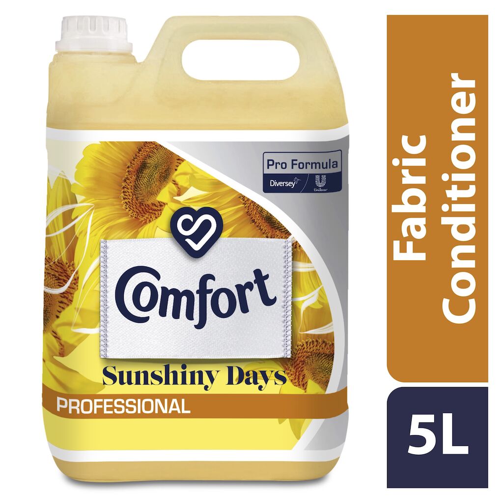 Comfort Sunshiny Days Professional Fabric Conditioner - 66 Washes 5L
