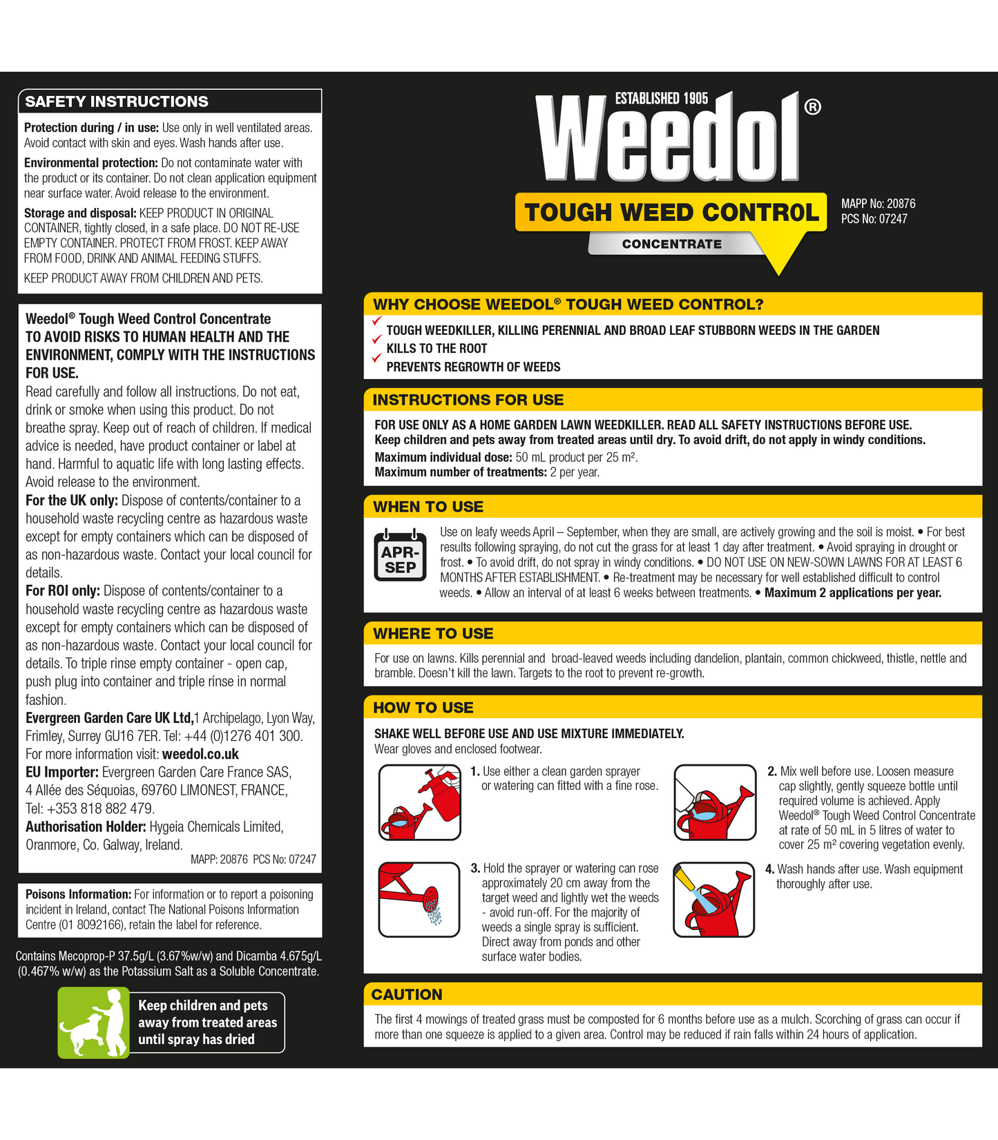 Weedol Tough Weed Control Concentrate