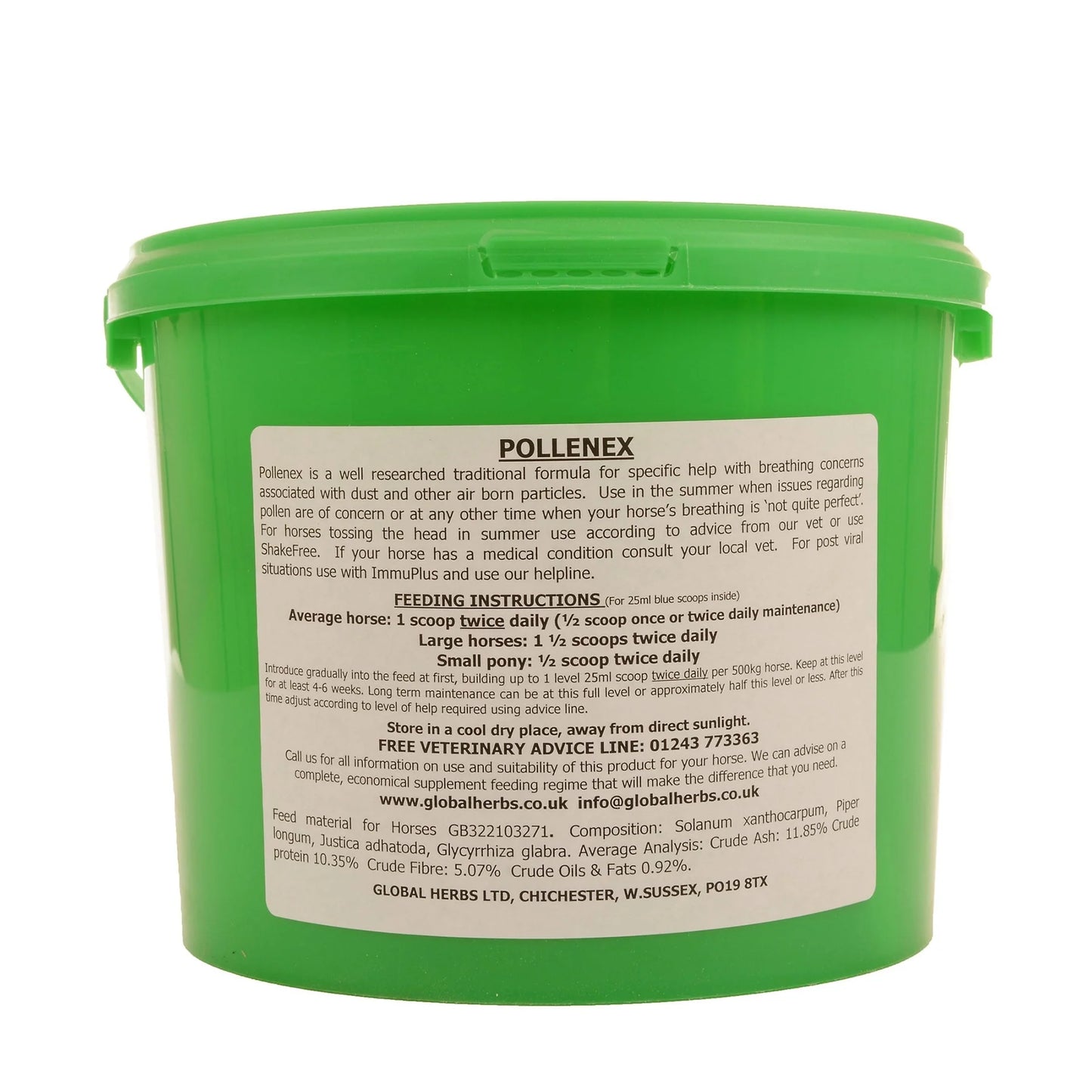 Global Herbs PolleneX Powder Equine Respiratory Supplement