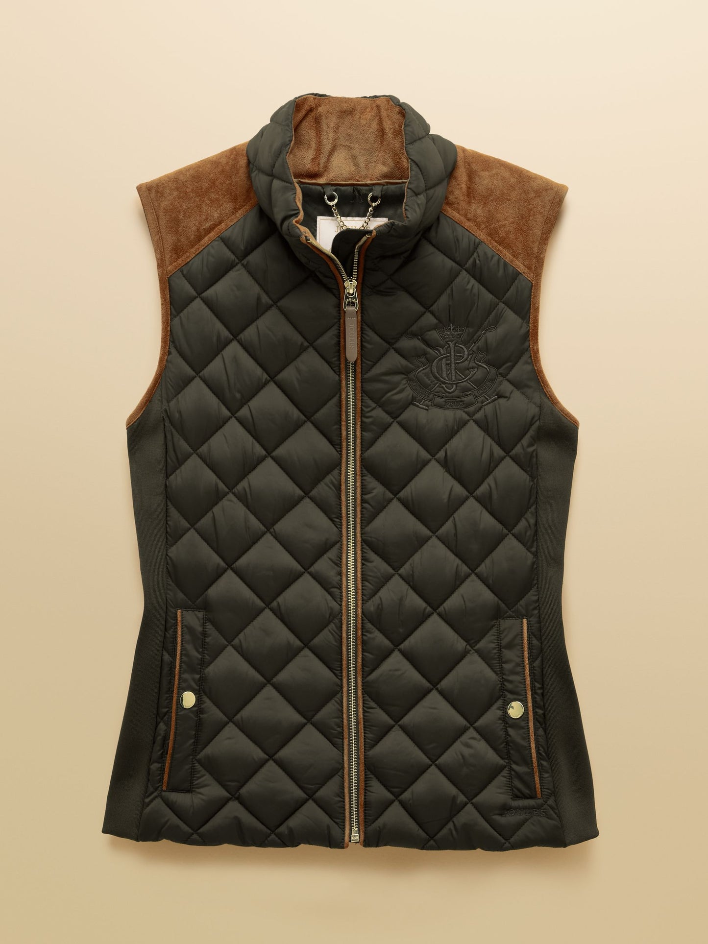 Joules Braemar Luxe Showerproof Diamond Quiled Gilet