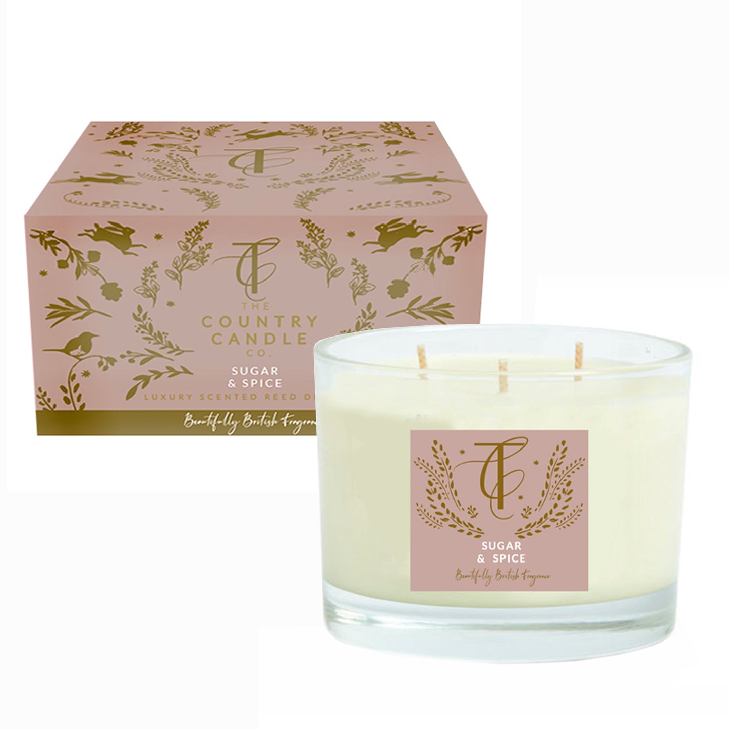 The Country Candle Co Sugar & Spice Multi-Wick Candle