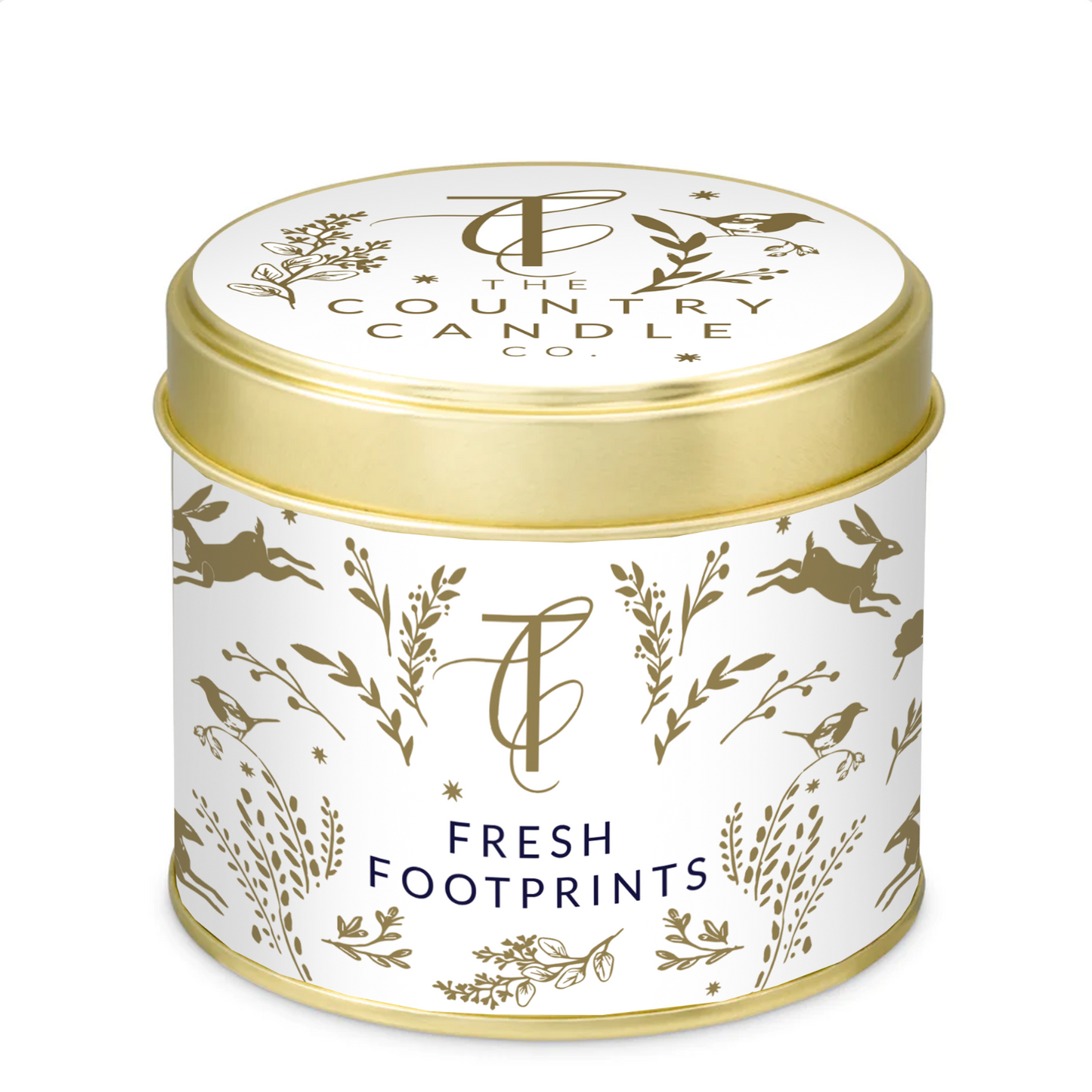 The Country Candle Co Fresh Footprints Tin Candle