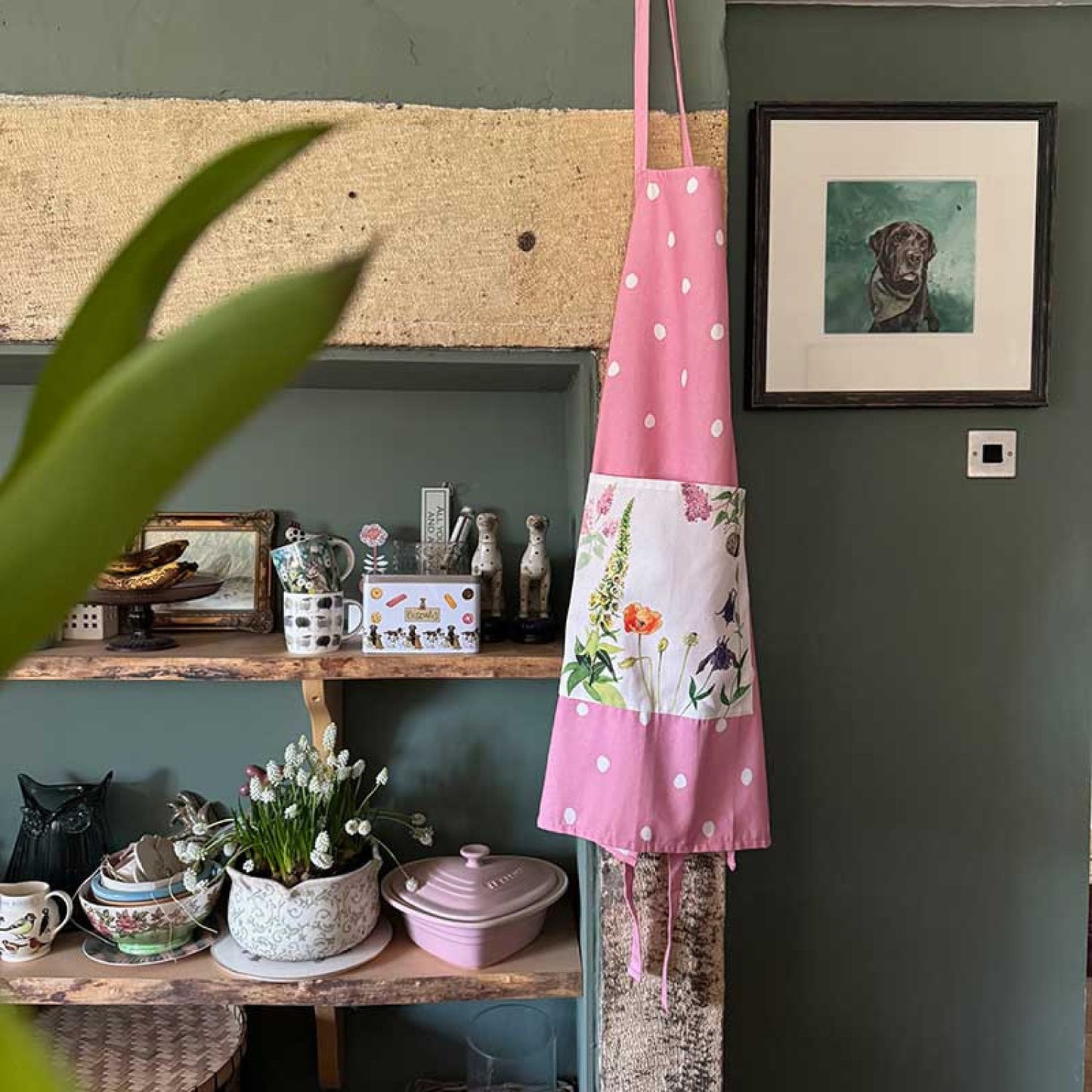 Alex Clark Apron Bee and Foxglove