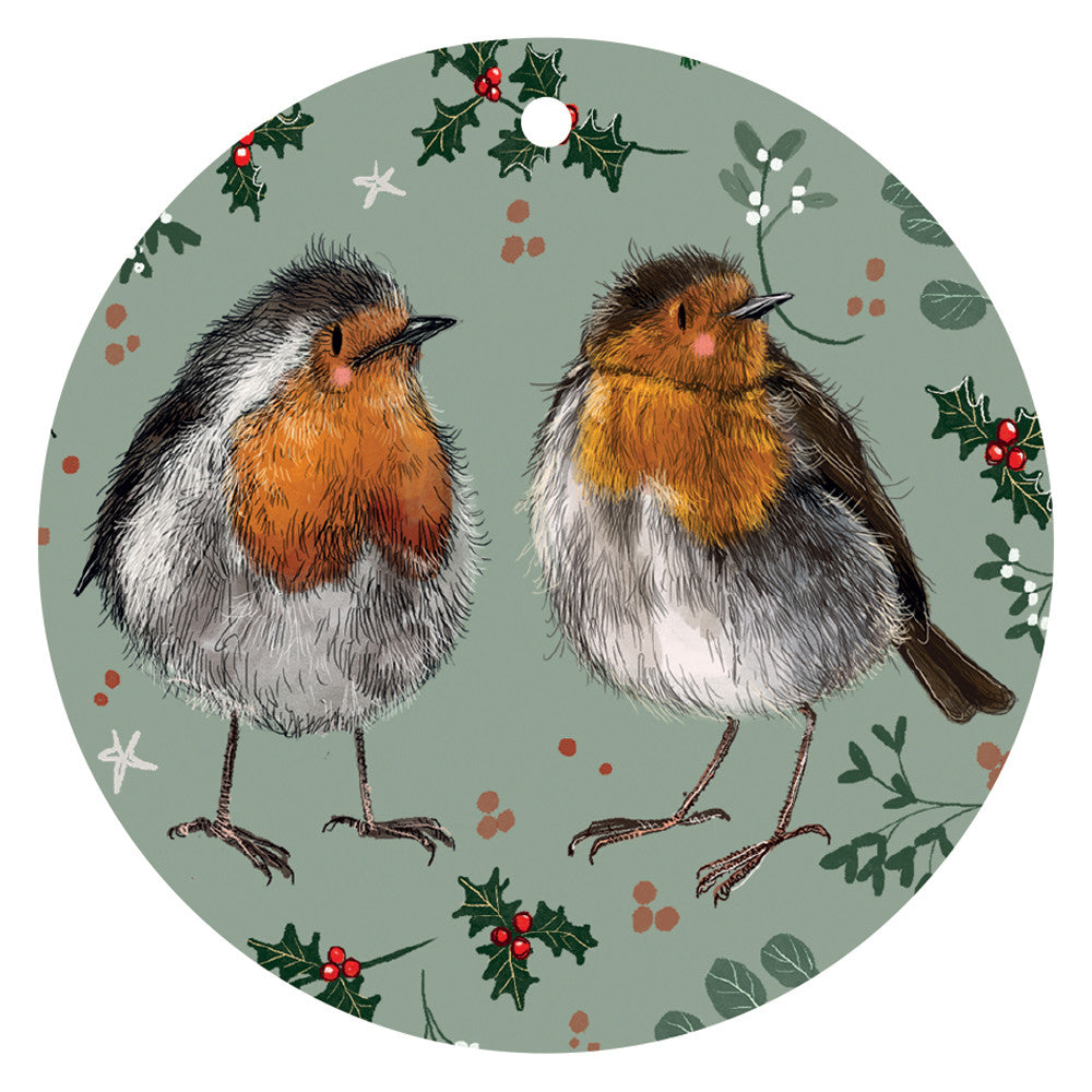 Alex Clark Christmas Robins Gift Tags