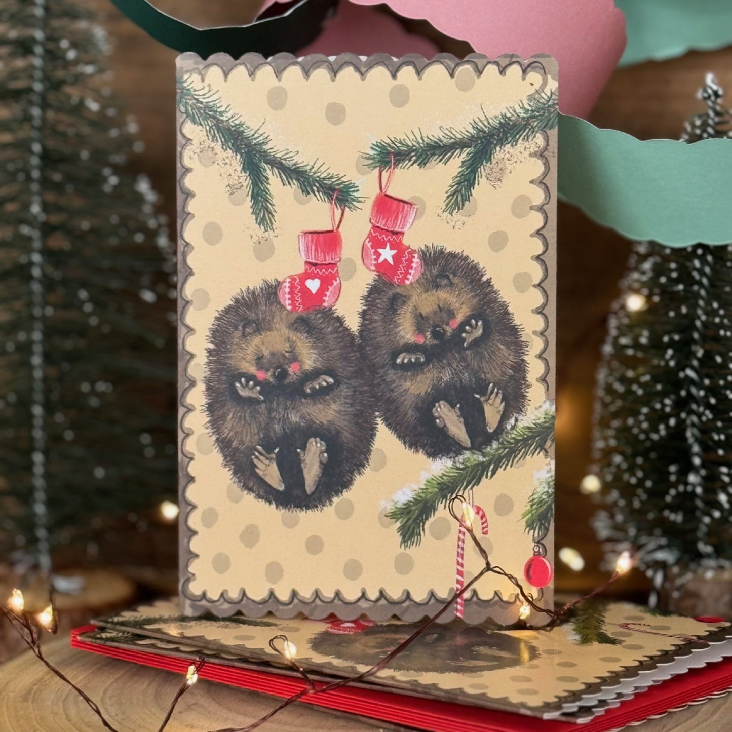 Alex Clark Hedgehog & Stockings Doodles Card Pack