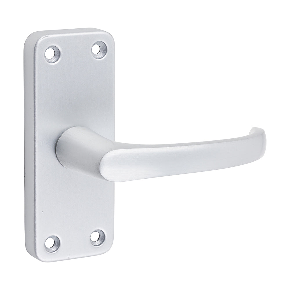 Timco Contractors Lever Latch Handles - Satin Anodised Aluminium