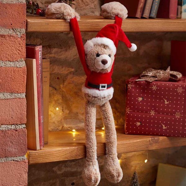 Three Kings Hanging Teddy Santa Plush Decoration