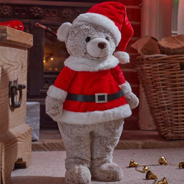 Three Kings Large Teddy Santa Seasonal Plush