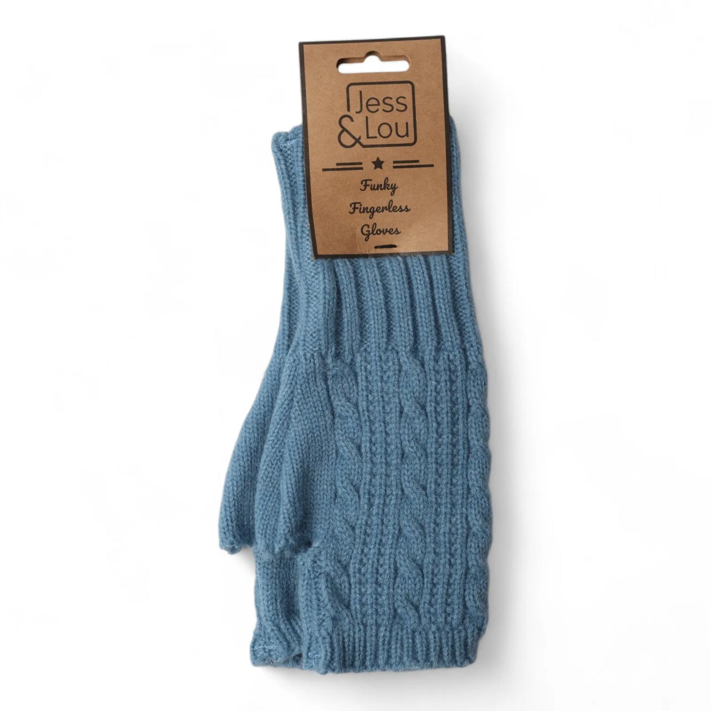 Jess & Lou Cosy Cable Knit Fingerless Gloves
