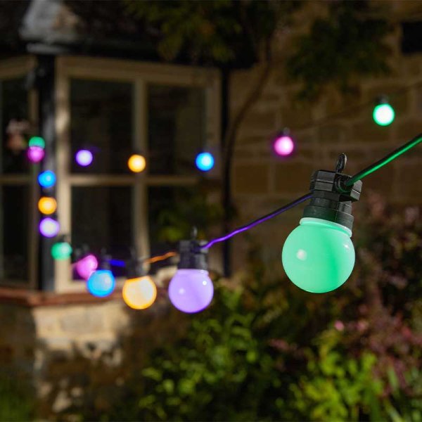 Smart Garden Party Multi Coloured Festoon LV String Lights Set of 10