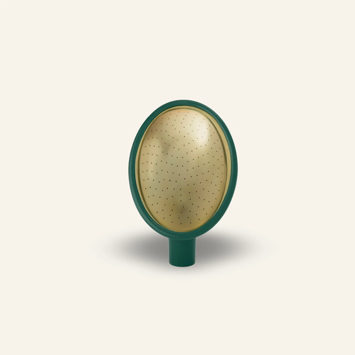 Haws Fine As Rain medium spray oval rose with brass faceplate and flexible rubber socket