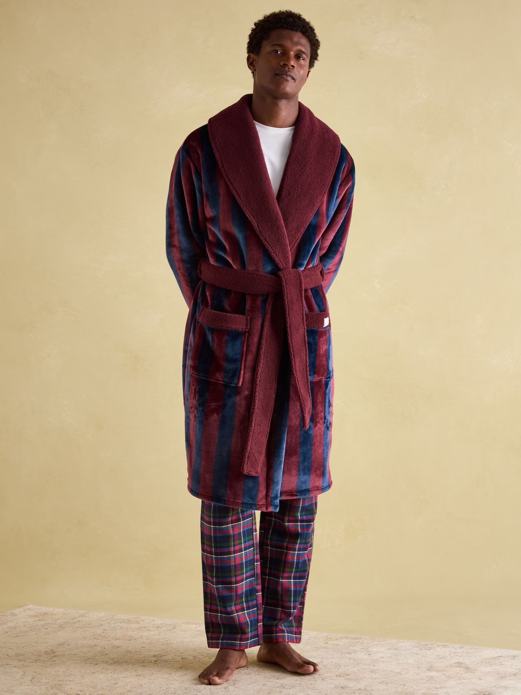 Joules Montague Fleece Lined Dressing Gown Sam Turner & Sons Joules Montague Fleece Lined Dressing Gown Sam Turner & Sons