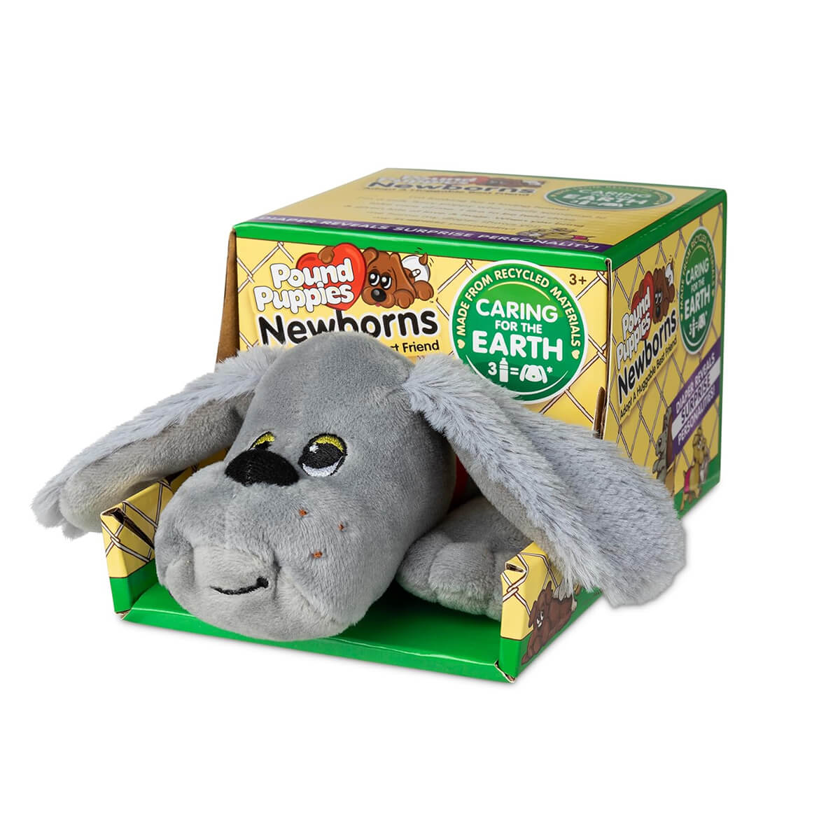 Pound Puppies Newborns Gray Lovey