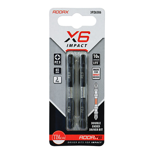 X6i Double Ended Pozi Bit PZ3