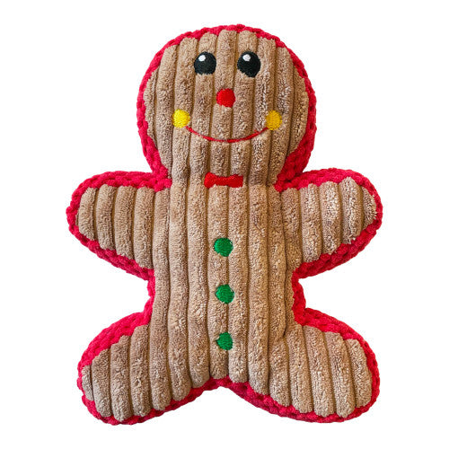 Happy Pet Christmas Gingerbread Man Dog Toy