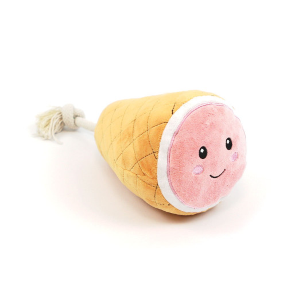Happy Pet Dog Toy Christmas Ham Tough Rope