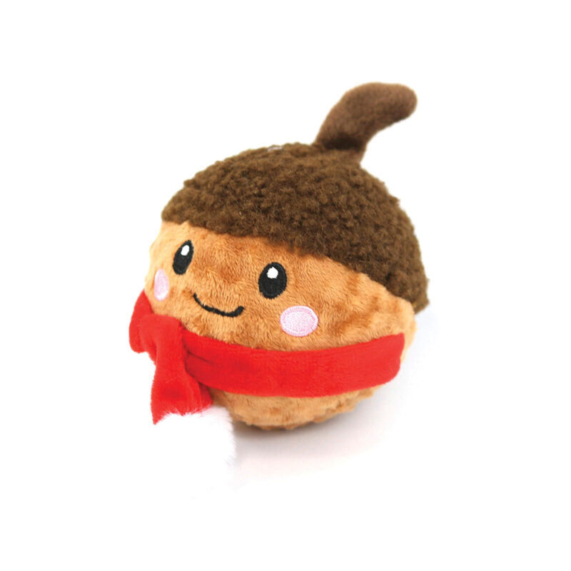 Happy Pet Dog Toy Christmas Chestnut Squeaker Ball