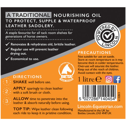 Lincoln Blended Neatsfoot Oil