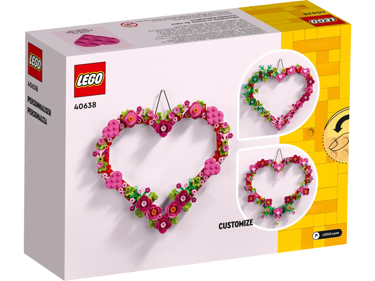 Lego Heart Ornament 40638