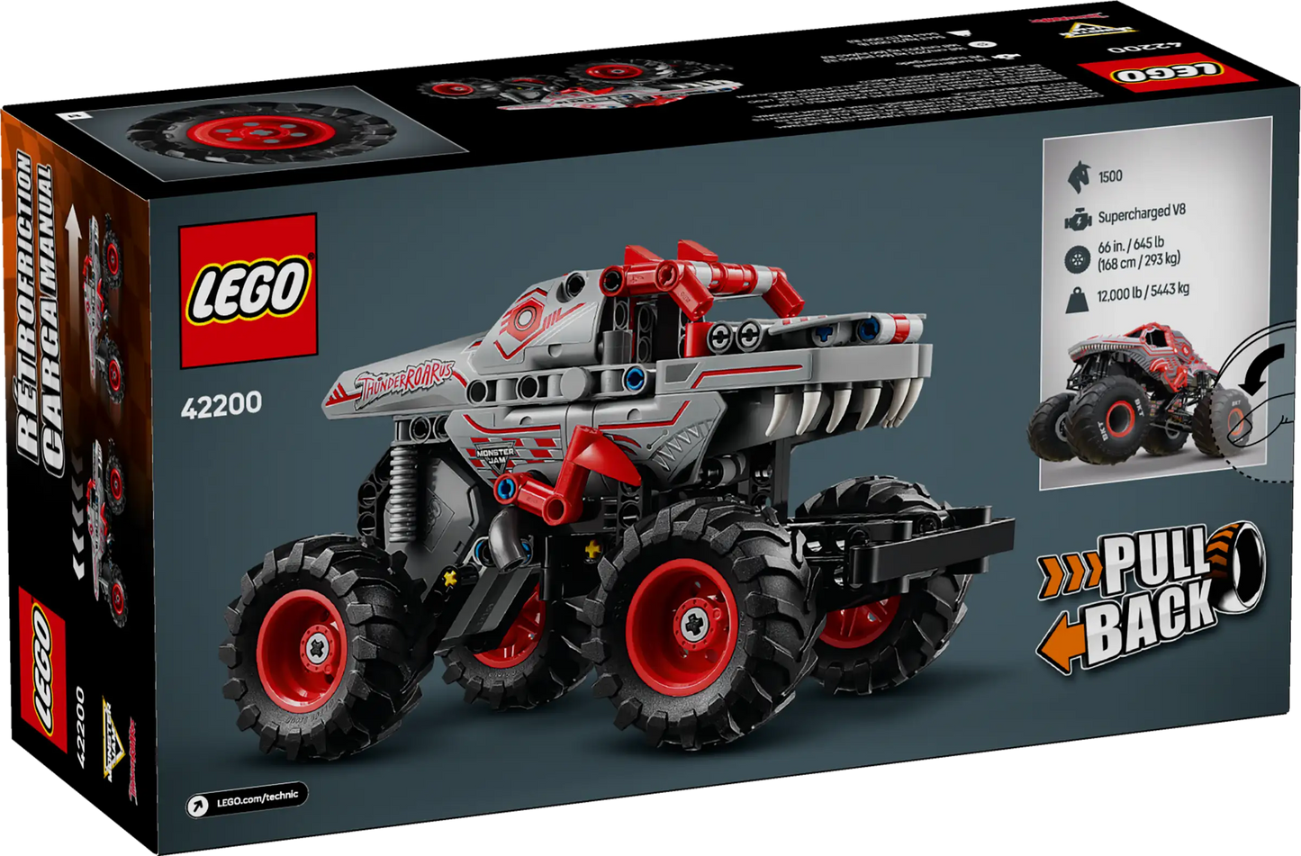 LEGO Technic Monster Jam ThunderROARus Pull-Back 42200