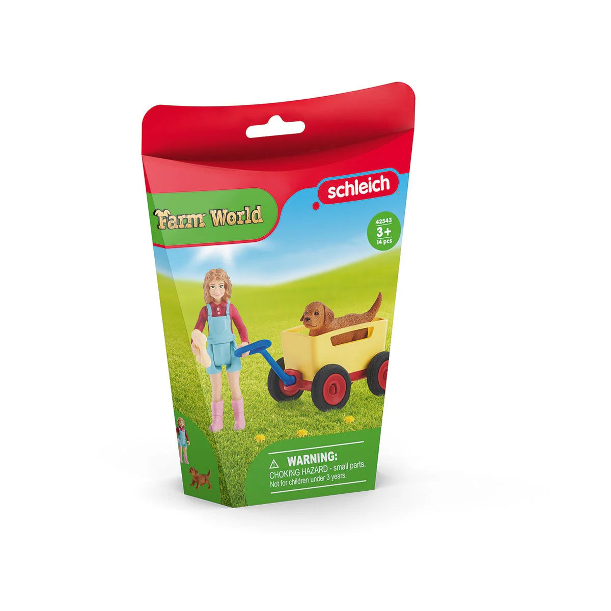 Schleich Puppy Wagon Ride 42543