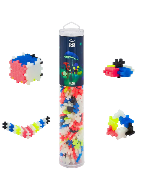 Plus-Plus Glow mix / 240 pcs Tube