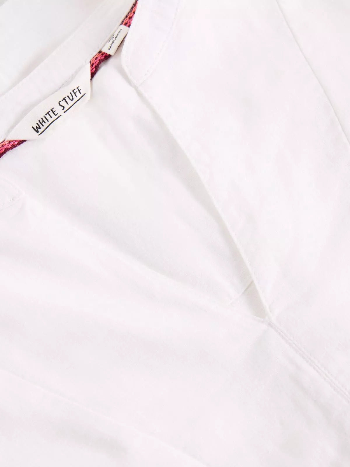 White Stuff Ash Linen Blend Top