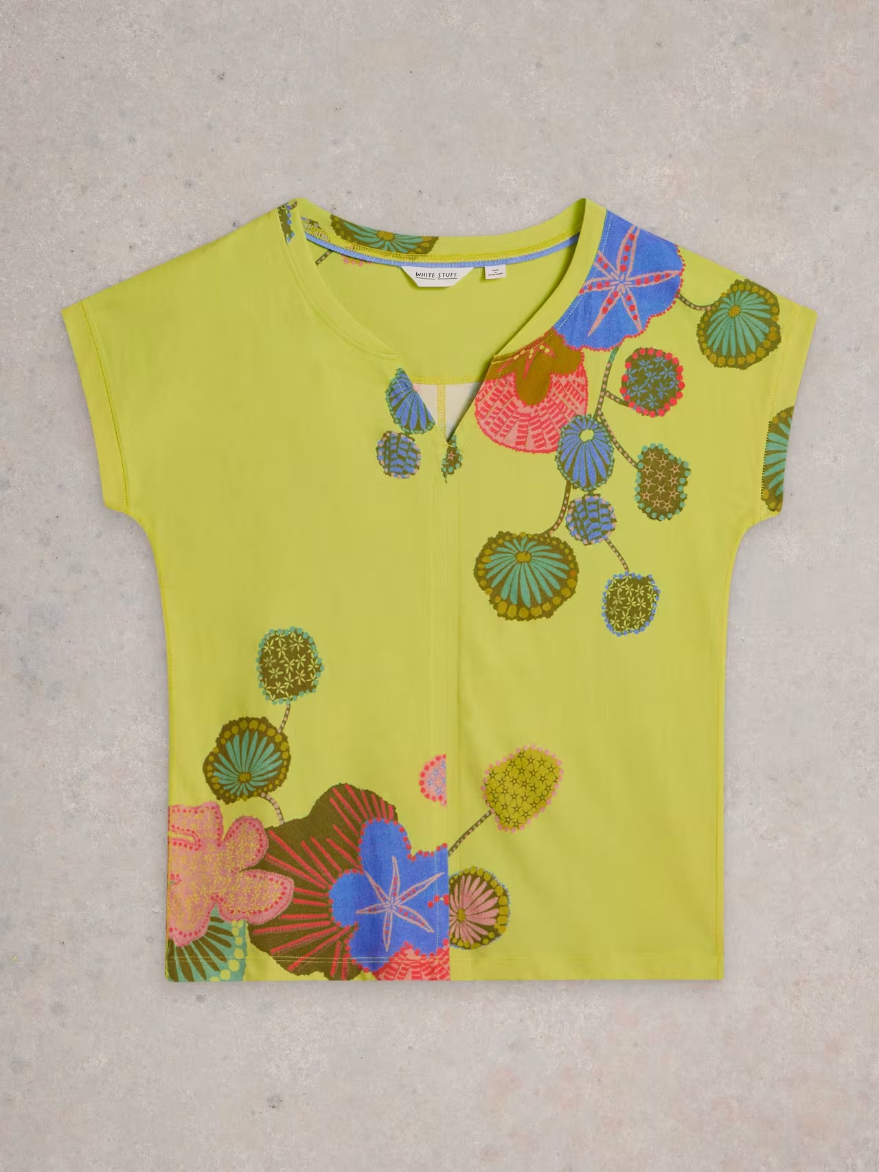 White Stuff Nelly Notch Neck T-Shirt