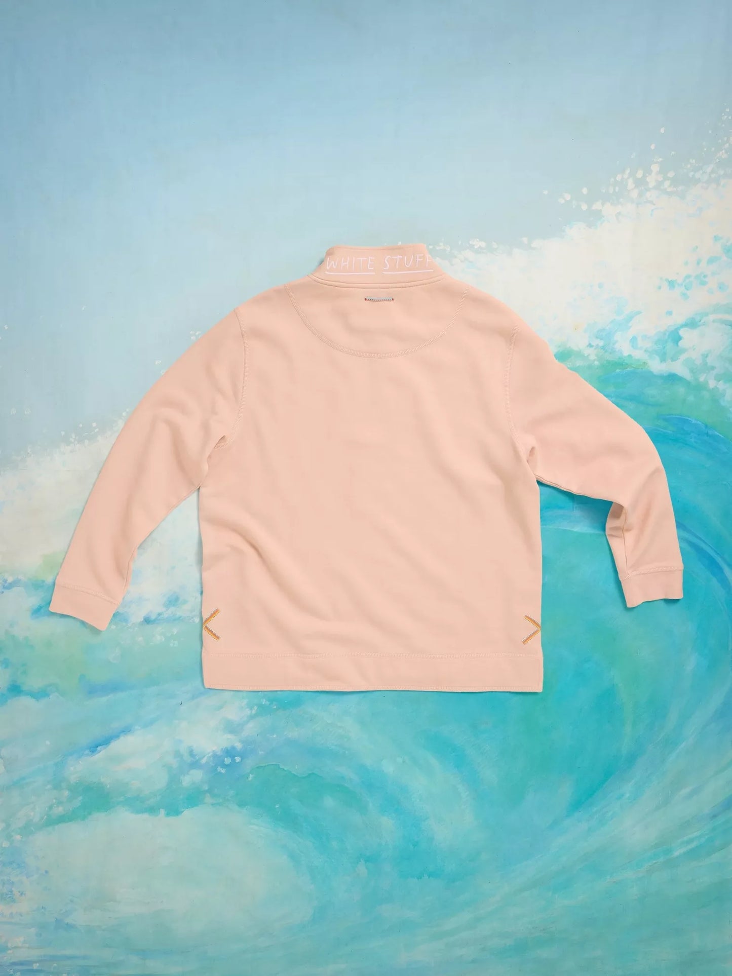 White Stuff Rewind Plain Half Zip Sweater