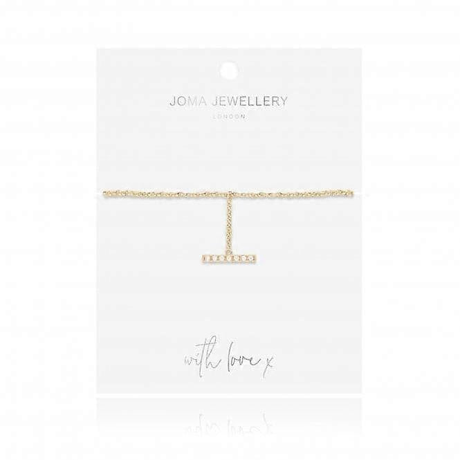 Joma Jewellery Demi Pave Drop Bar Bracelet