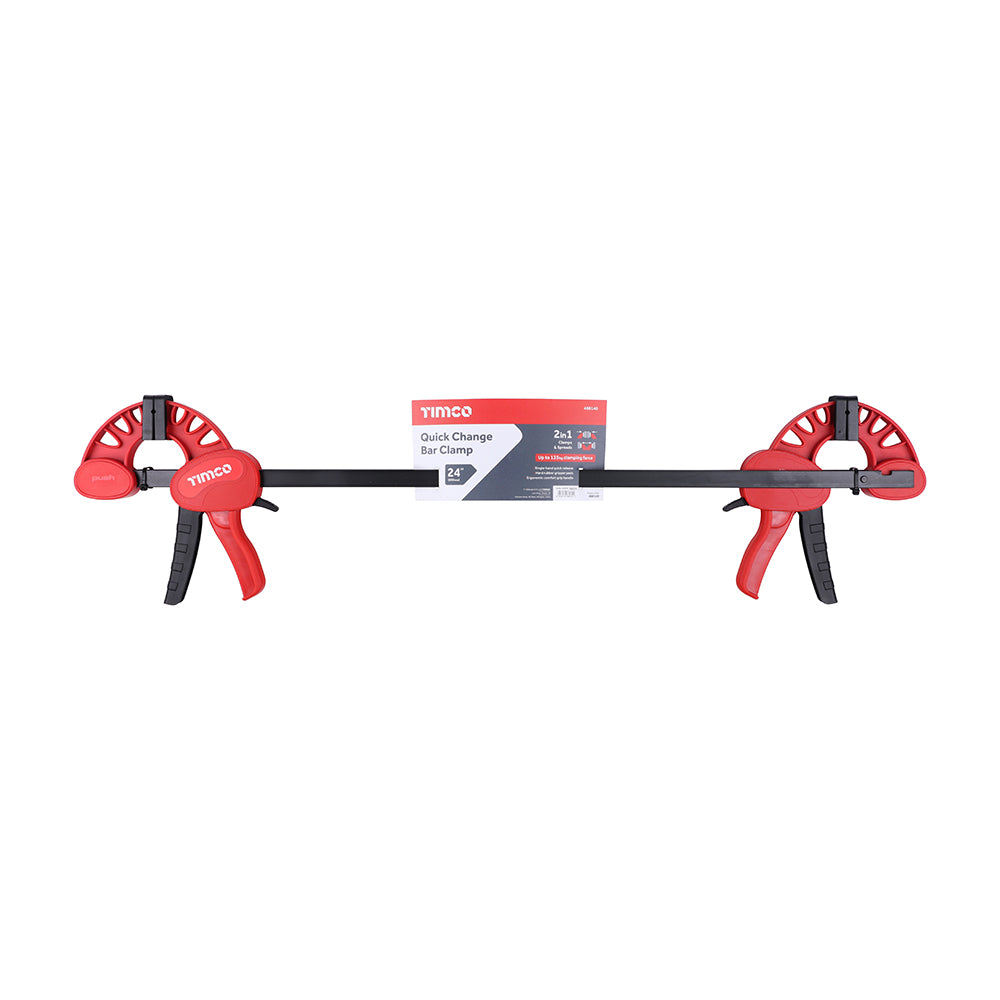 Quick Change Bar Clamp - 600mm - 24" -TIMCO - 2 Pack