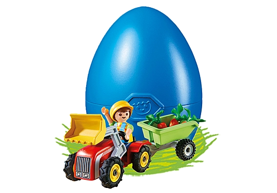 Playmobil Boy with Children´s Tractor Easter Egg