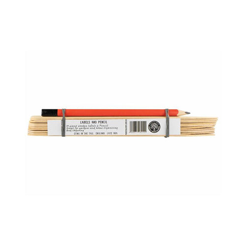 Sting in the Tail Plantsman's Wooden Labels & Red Pencil