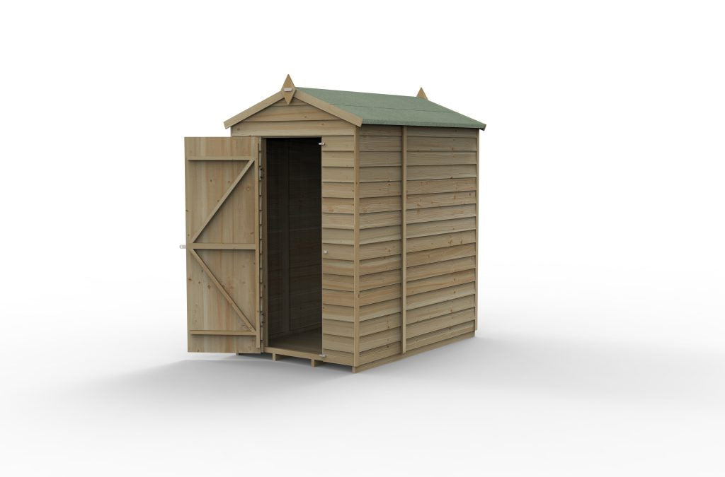 Forest Garden 4life Apex Shed 4x6 without Windows