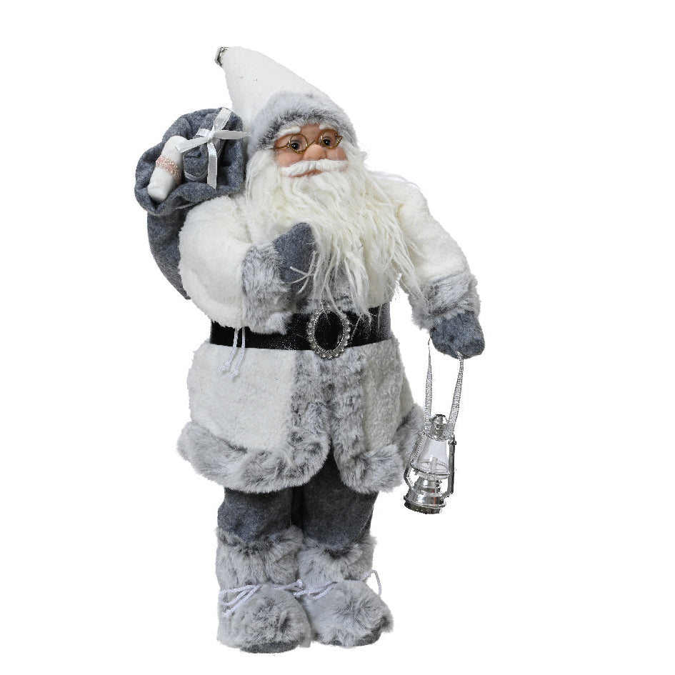 Kaemingk Santa - christmas white - 26x18x60cm