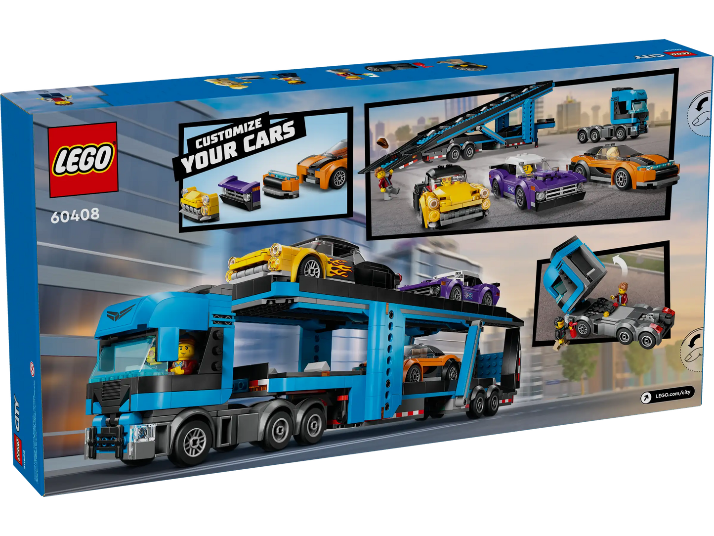 Lego City Car Transporter Truck with Sports Cars 60408