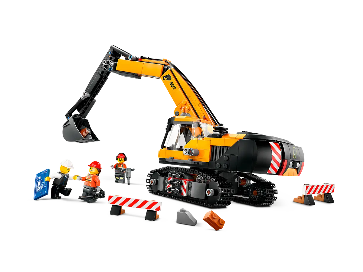 Lego City Yellow Construction Excavator 60420
