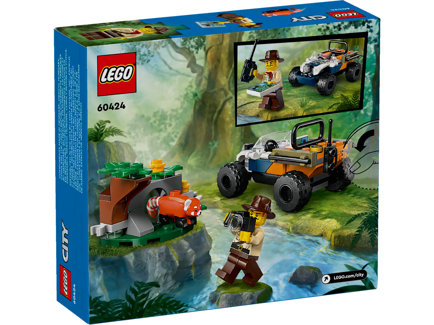 Lego City Jungle Explorer ATV Red Panda Mission 60424