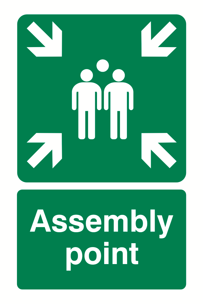 Sign 240mm x 360mm Assembly Point