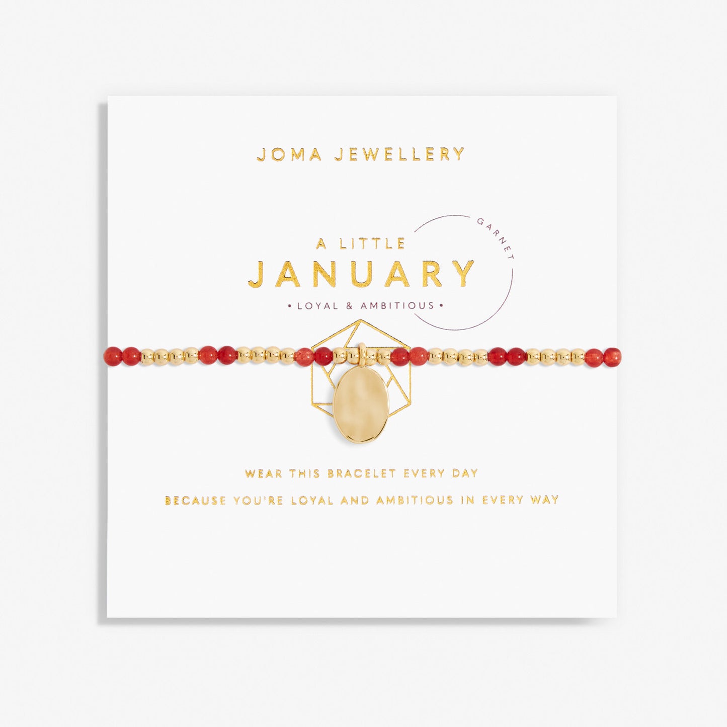 Joma Jewellery A Little January Birthstone Bracelet