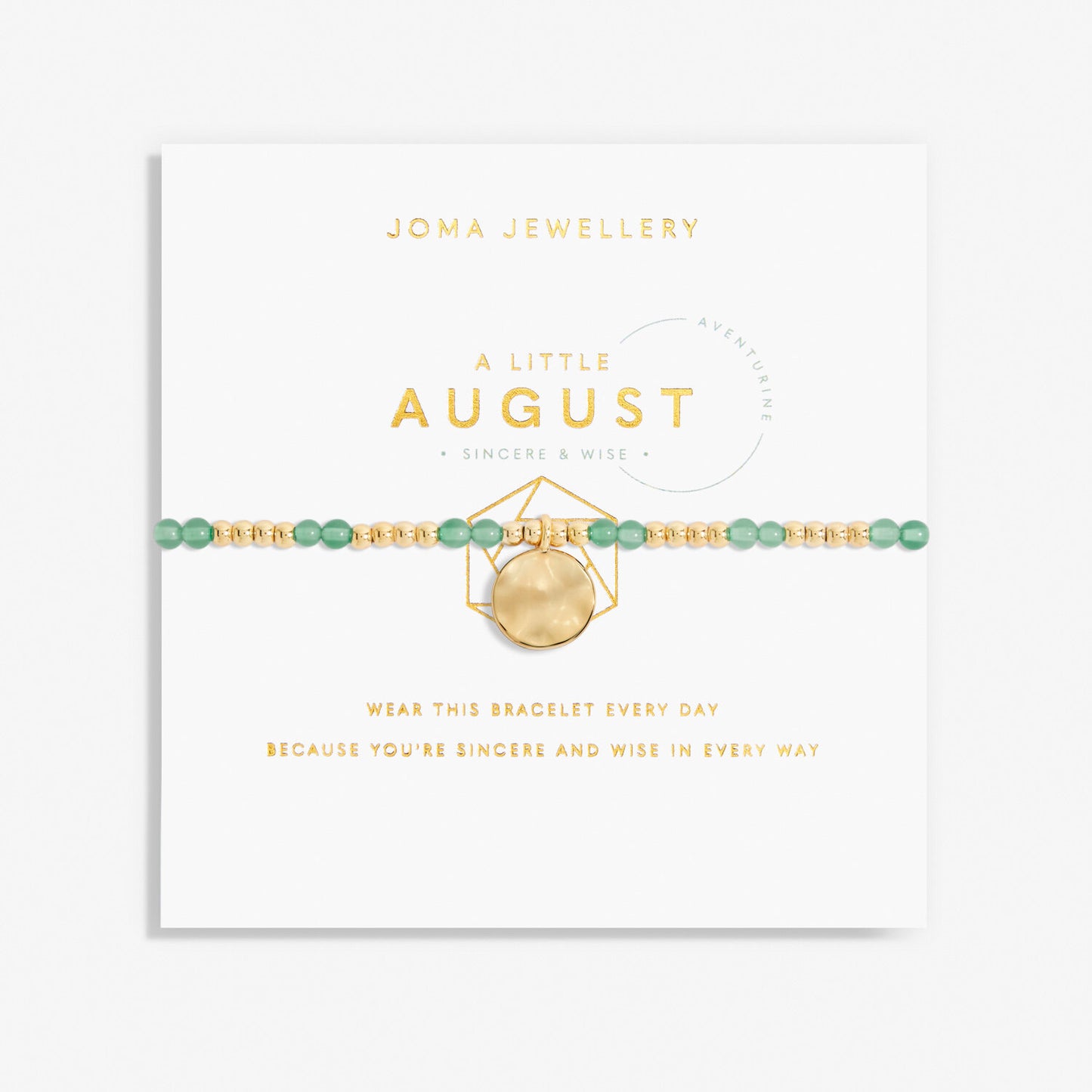 Joma Jewellery A Little August Birthstone Bracelet