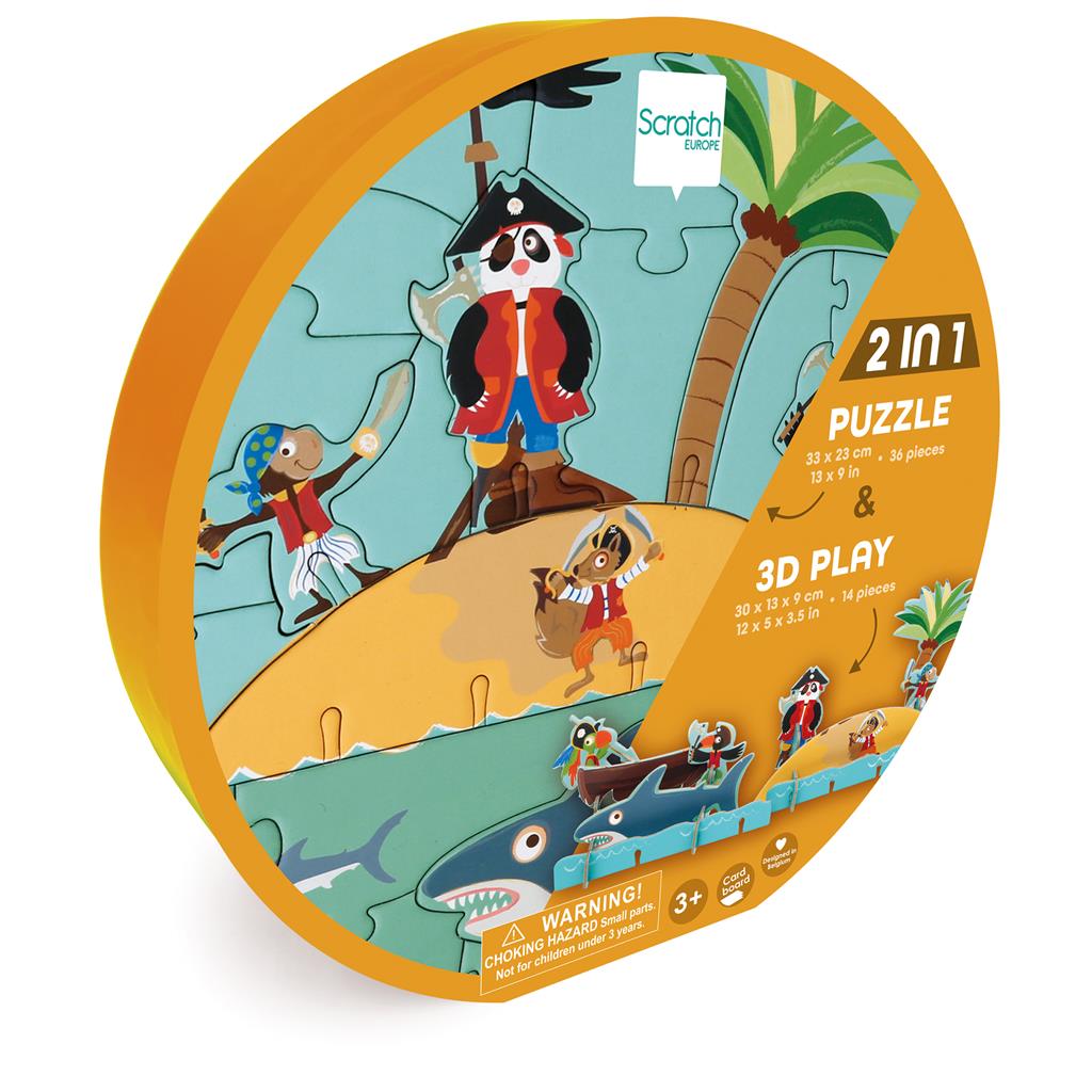 Scratch Europe Pirate 3D Play Puzzle Sam Turner Sons scratch-europe-pirate-3d-play-puzzle-sam-turner-sons