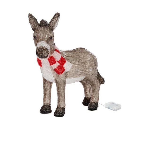 Three Kings InLit Ice Nativity Donkey