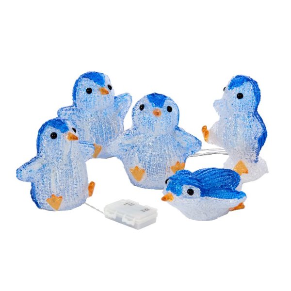 Three Kings InLit Ice Penguins - Set of 5