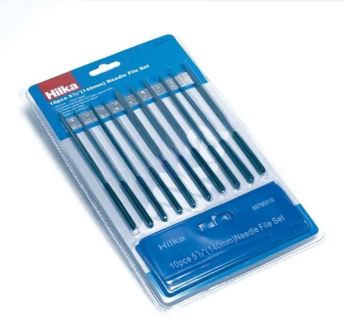 Hilka 10-Piece Needle File Set Soft Grip