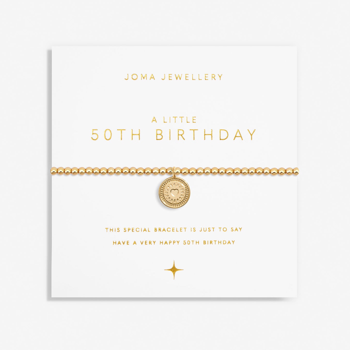 Joma Jewellery A Little Gold 50th Birthday Bracelet
