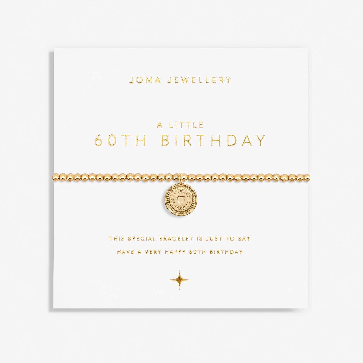 Joma Jewellery A Little Gold 60th Birthday Bracelet