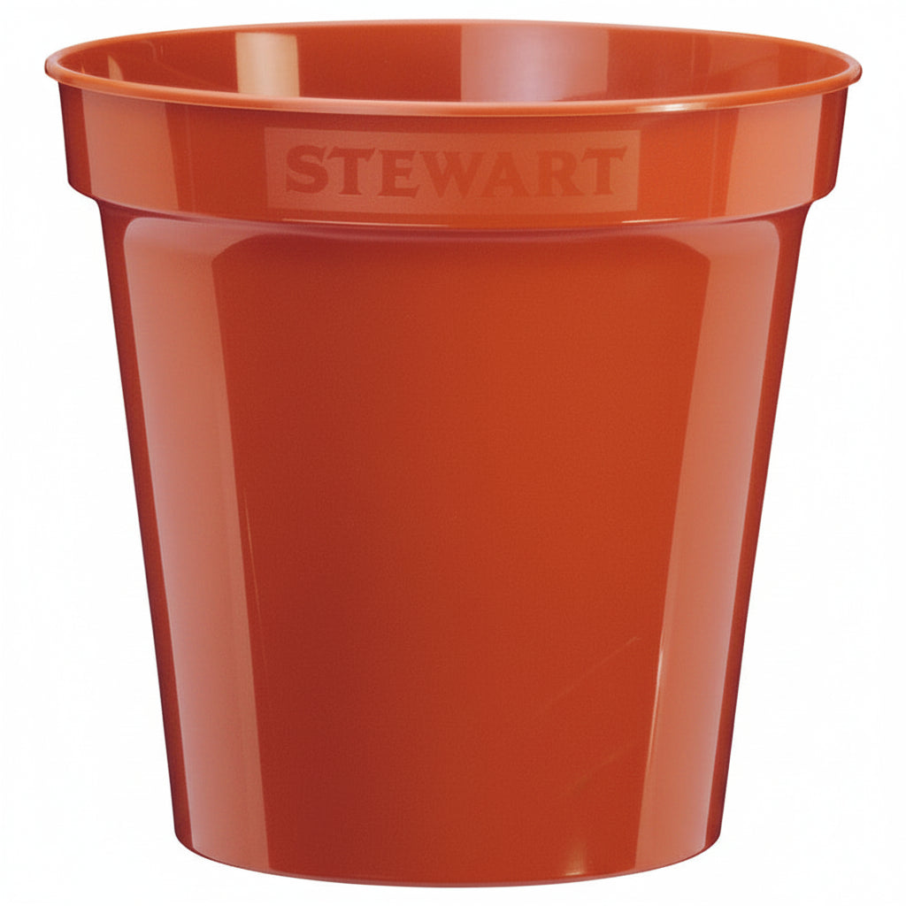 Stewart Plastic Flower Pot Terracotta 18cm/7in