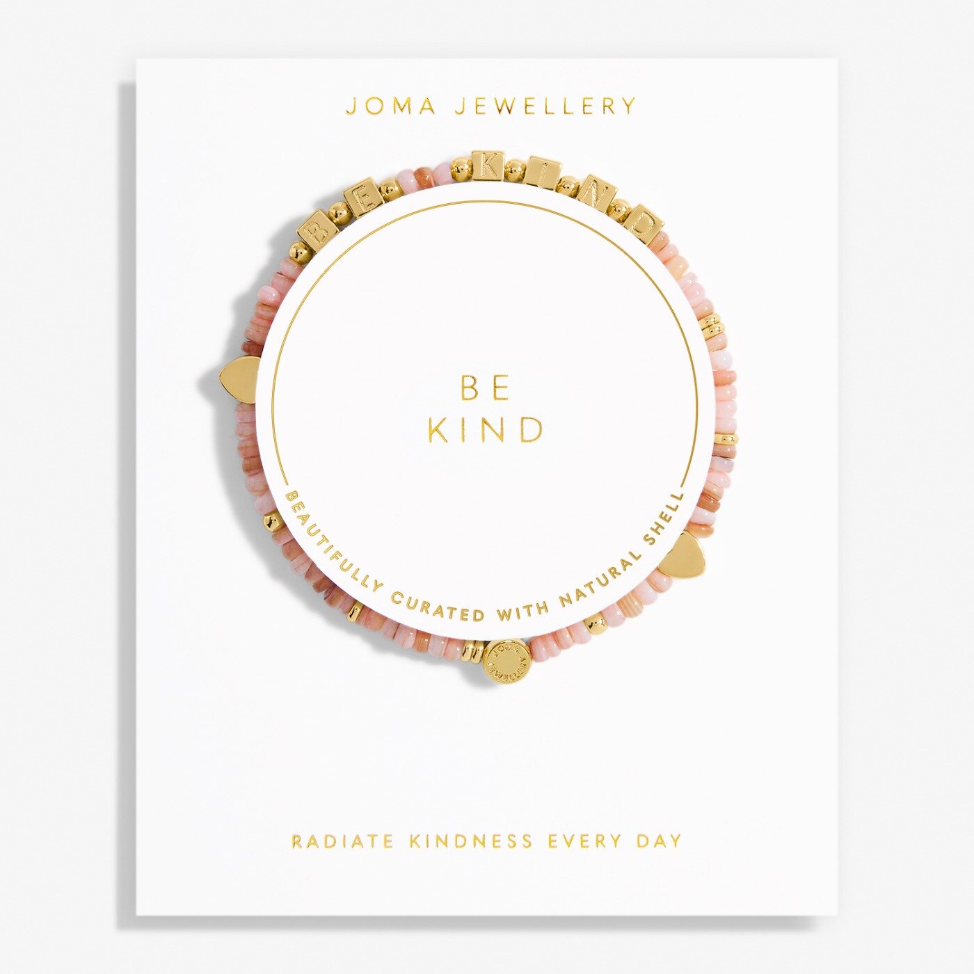 Joma Jewellery Happy Little Moments Be Kind Gold Plated Bracelet